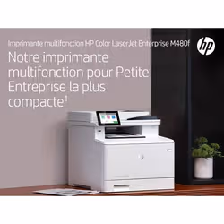 HP Color LaserJet Enterprise Imprimante multifonction couleur LaserJet Enterprise M480f, Couleur, Imprimante pour Entreprises, Impression, copie, scan, fax, Taille compacte; Sécurité renforcée; Impres (3QA55A#B19) - Vue supplémentaire 7