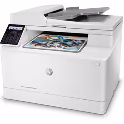 HP Color LaserJet Pro Imprimante multifonction M183fw, Impression, copie, scan, fax, Chargeur automatique de documents de 35 feuilles; Eco-énergétique; Sécurité renforcée; Wi-Fi double bande (7KW56A#B19) - Vue supplémentaire 2