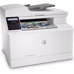 HP Color LaserJet Pro Imprimante multifonction M183fw, Impression, copie, scan, fax, Chargeur automatique de documents de 35 feuilles; Eco-énergétique; Sécurité renforcée; Wi-Fi double bande (7KW56A#B19) - Vue supplémentaire 3
