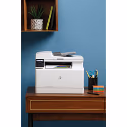 HP Color LaserJet Pro Imprimante multifonction M183fw, Impression, copie, scan, fax, Chargeur automatique de documents de 35 feuilles; Eco-énergétique; Sécurité renforcée; Wi-Fi double bande (7KW56A#B19) - Vue supplémentaire 6