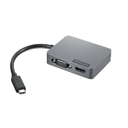 Lenovo 4X91A30366 hub & concentrateur USB 2.0 Type-C Gris (4X91A30366)