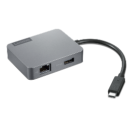 Lenovo 4X91A30366 hub & concentrateur USB 2.0 Type-C Gris (4X91A30366)