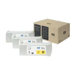 HP 83 3-pack 680-ml Yellow DesignJet UV Ink Cartridges cartouche d'encre 3 pièce(s) Original Jaune