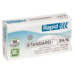 Rapid 24/6 Pack d'agrafes 1000 agrafes