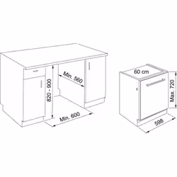Franke FDW 613 E5P F Entièrement intégré 13 couverts - Vue supplémentaire 2