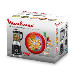 Moulinex LM962B10 robot ménager 1300 W 1,75 L Noir, Argent