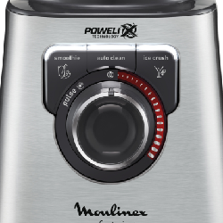 Moulinex perfect mix + 1,5 L Mélangeur de table 1200 W Acier, Gris