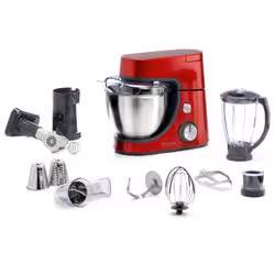 Robot Pétrin Multifonction MOULINEX Masterchef Gourmet 1100W - Rouge (QA513G10)