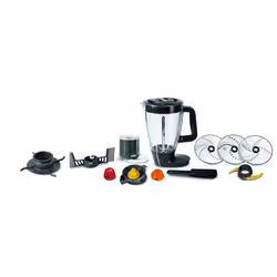 Moulinex DoubleForce FP825E robot de cuisine 1000 W 3 L Noir, Gris - Vue supplémentaire 2