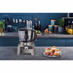 Moulinex DoubleForce FP825E robot de cuisine 1000 W 3 L Noir, Gris - Vue supplémentaire 3
