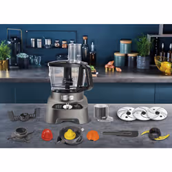 Moulinex DoubleForce FP825E robot de cuisine 1000 W 3 L Noir, Gris - Vue supplémentaire 4