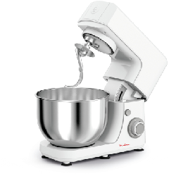 Moulinex Impastatrice Masterchef Essential robot de cuisine 800 W 4,8 L Blanc, Gris
