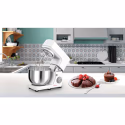 Moulinex Impastatrice Masterchef Essential robot de cuisine 800 W 4,8 L Blanc, Gris - Vue supplémentaire 5