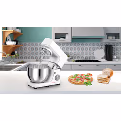 Moulinex Impastatrice Masterchef Essential robot de cuisine 800 W 4,8 L Blanc, Gris - Vue supplémentaire 7