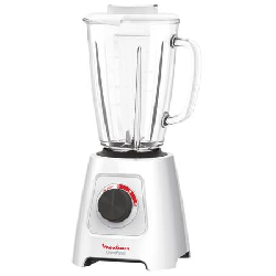 Moulinex LM43P110 blender Mélangeur de table 600 W Transparent, Blanc