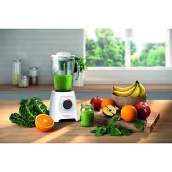 Moulinex LM43P110 blender Mélangeur de table 600 W Transparent, Blanc - Vue supplémentaire 4