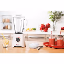 Moulinex LM43P110 blender Mélangeur de table 600 W Transparent, Blanc - Vue supplémentaire 5