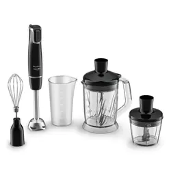 Moulinex DD94L810 blender 0,8 L Mélangeur par immersion 1000 W Noir, Transparent