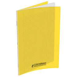 Conquerant Cahiers Polypro bloc-notes 96 feuilles Jaune