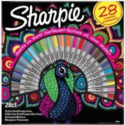 Sharpie 2058158 marqueur 28 pièce(s) Pointe fine Multicolore