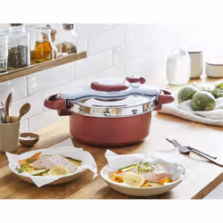 Tefal P4705133 autocuiseur pour cuisinière 5 L Noir, Rouge - Vue supplémentaire 4