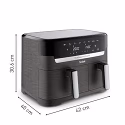 Tefal Dual Easy Fry & Grill EY905B10 friteuse Double 8,3 L Autonome 2700 W Friteuse d’air chaud Gris - Vue supplémentaire 13