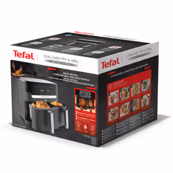 Tefal Dual Easy Fry & Grill EY905B10 friteuse Double 8,3 L Autonome 2700 W Friteuse d’air chaud Gris - Vue supplémentaire 14