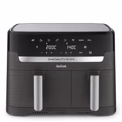 Tefal Dual Easy Fry & Grill EY905B10 friteuse Double 8,3 L Autonome 2700 W Friteuse d’air chaud Gris - Vue supplémentaire 2