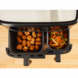 Tefal Dual Easy Fry & Grill EY905B10 friteuse Double 8,3 L Autonome 2700 W Friteuse d’air chaud Gris - Vue supplémentaire 7