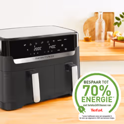 Tefal Dual Easy Fry & Grill EY905B10 friteuse Double 8,3 L Autonome 2700 W Friteuse d’air chaud Gris - Vue supplémentaire 8