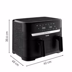 Tefal Easy Fry EY901N Double 8,3 L Autonome 2700 W Friteuse d’air chaud Noir - Vue supplémentaire 4