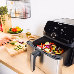 Tefal Easy Fry Mega EY855D10 friteuse Unique 7,5 L Autonome 2020 W Friteuse d’air chaud Noir, Acier inoxydable - Vue supplémentaire 7