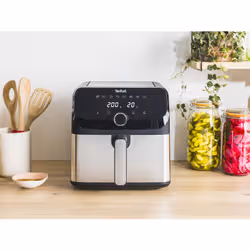 Tefal Easy Fry Mega EY855D10 friteuse Unique 7,5 L Autonome 2020 W Friteuse d’air chaud Noir, Acier inoxydable - Vue supplémentaire 8