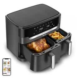 Tefal Easy Fry Dual XXL EY942HE0 friteuse Double 11 L Autonome 2020 W Friteuse d’air chaud Gris