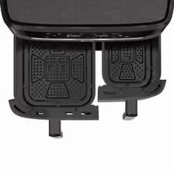 Tefal Easy Fry Dual XXL EY942HE0 friteuse Double 11 L Autonome 2020 W Friteuse d’air chaud Gris - Vue supplémentaire 5