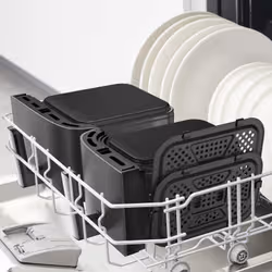 Tefal Easy Fry Dual XXL EY942HE0 friteuse Double 11 L Autonome 2020 W Friteuse d’air chaud Gris - Vue supplémentaire 6