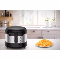 Moulinex AF215D10 friteuse Unique Autonome Noir, Acier inoxydable - Vue supplémentaire 6