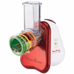 Moulinex Fresh Express + râpe électrique Rouge, Blanc