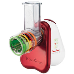 Moulinex Fresh Express + râpe électrique Rouge, Blanc