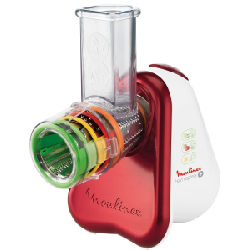 Moulinex Fresh Express + râpe électrique Rouge, Blanc