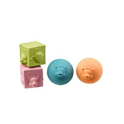 Vulli Set 2 Balles & 2 Cubes So'Pure