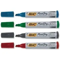 Pochette 4 Marqueur permanent BIC 2300 -(3086120123048)
