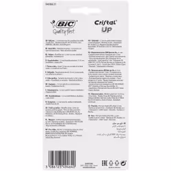 BIC Cristal Up x4 Multicolore Stylo à bille rétractable avec clip 4 pièce(s) - Vue supplémentaire 2