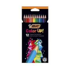 BIC 950527 crayon de couleur Noir, Bleu, Marron, Vert, Rouge, Violet, Jaune 12 pièce(s)