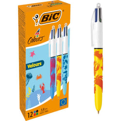BIC 4 Colours Multicolore Stylo à bille multifonctions Moyen 12 pièce(s)