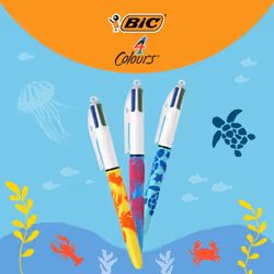 BIC 4 Colours Multicolore Stylo à bille multifonctions Moyen 12 pièce(s) - Vue supplémentaire 2