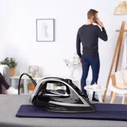 Tefal Puregliss FV8062E0 fer à repasser Fer à repasser à sec ou à vapeur Durilium AirGlide Autoclean soleplate 3000 W Noir, Gris - Vue supplémentaire 3