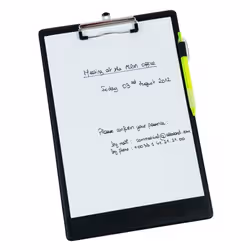 Alba PLAQUE bloc-notes A4 Métal, Polyvinyl chloride (PVC) Noir - Vue supplémentaire 2