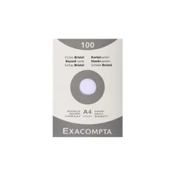 Brause Étui de 100 fiches - bristol quadrillé 5x5 non perforé 210x297mm