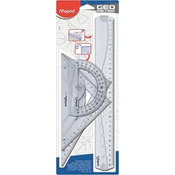 Kit de traçage Maped 4 pièces 300mm droitier transparent